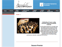 Tablet Screenshot of broomfieldsymphony.org